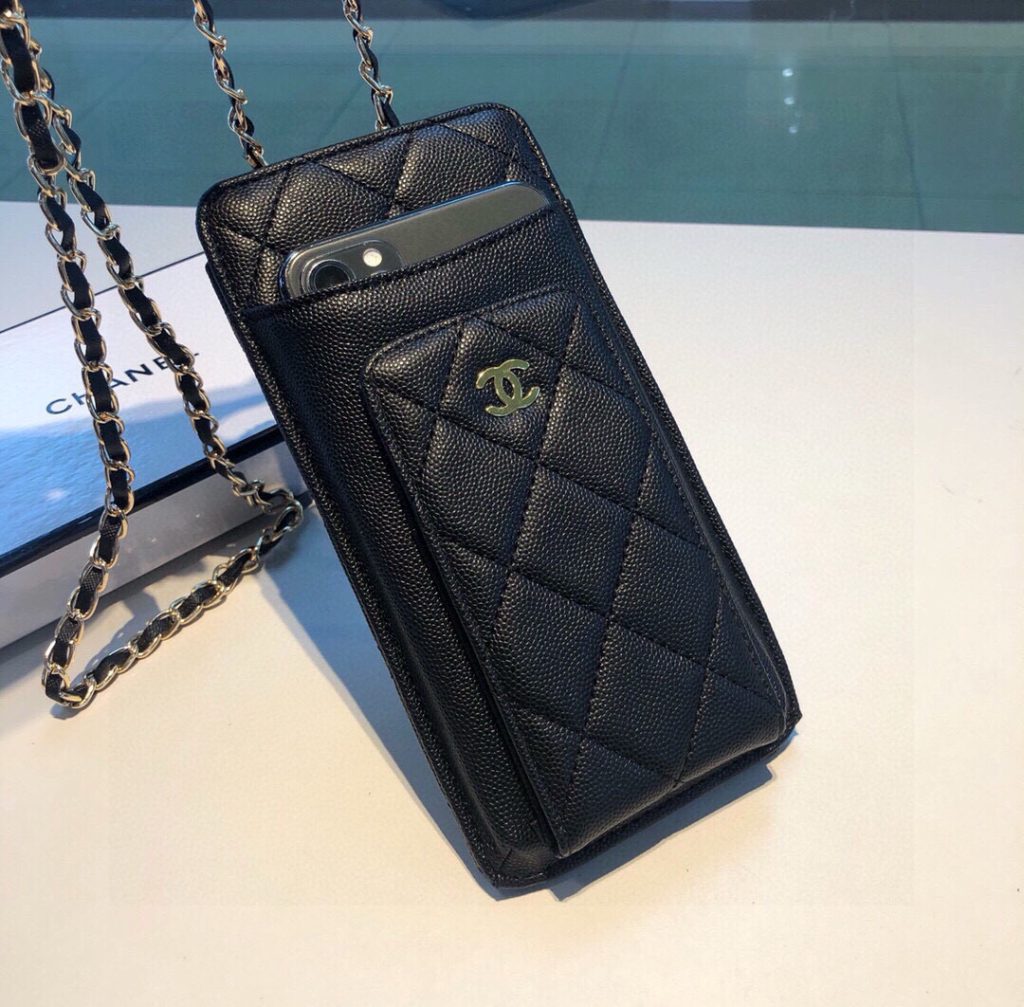 CHANEL　シャネル　ココマーク　チェーンショルダー　フォンケース　スマホケース　携帯ケース　ポシェット　モバイルショルダーポーチ - 画像 2