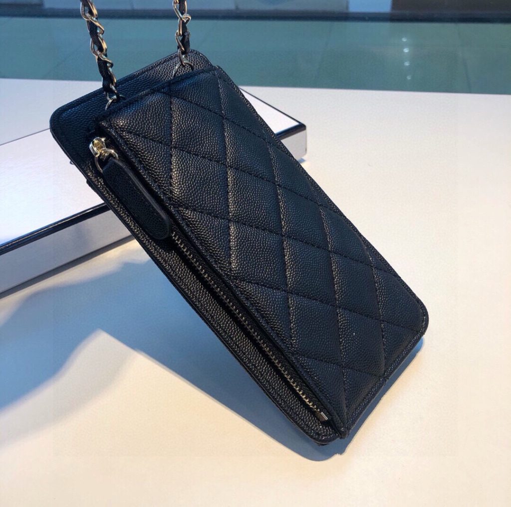 CHANEL　シャネル　ココマーク　チェーンショルダー　フォンケース　スマホケース　携帯ケース　ポシェット　モバイルショルダーポーチ - 画像 5