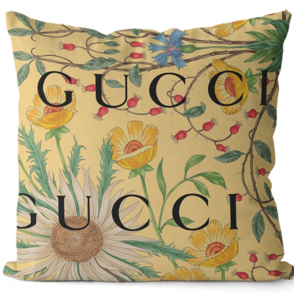 かわいい おすすめ　グッチ　Gucci　クッションカバー　クッション　リネン　ベルベット　45cm　正方形　新居プレゼント - 画像 6