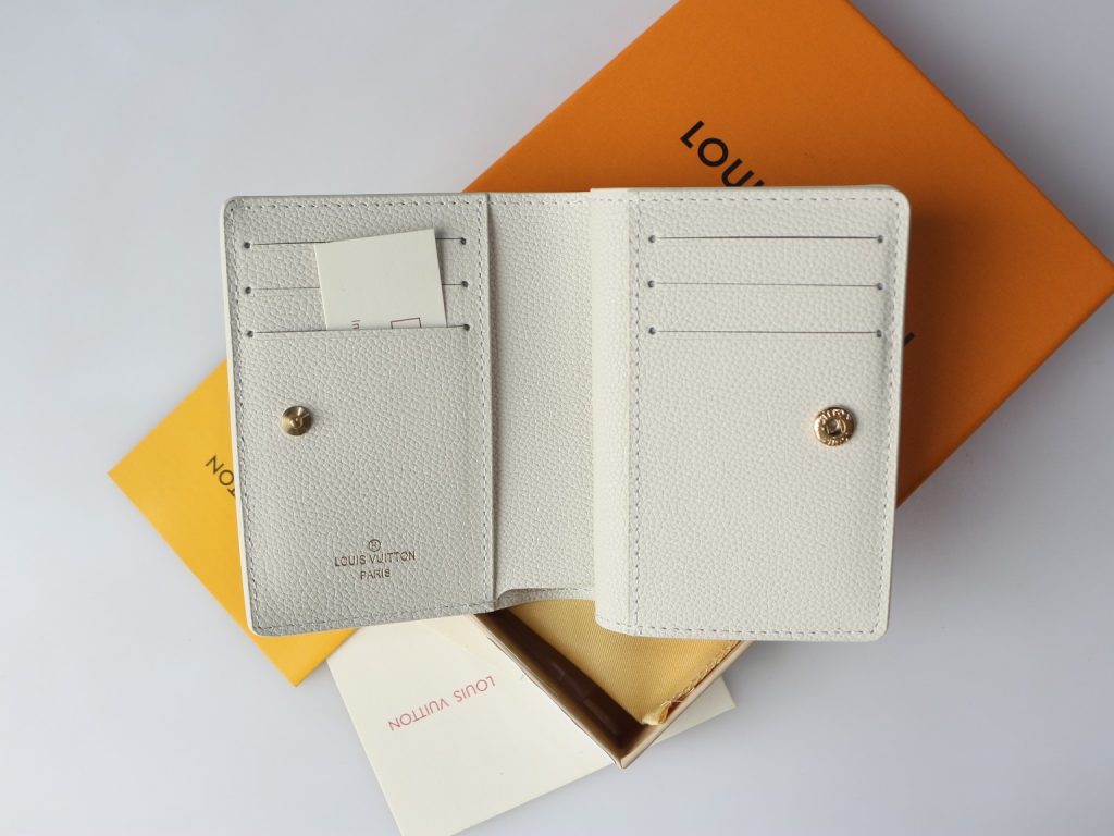 LOUIS VUITTON ルイヴィトン　M81927　モノグラム　 アンプラント ポルトフォイユ・クレア 　二つ折り財布　ホワイト - 画像 6