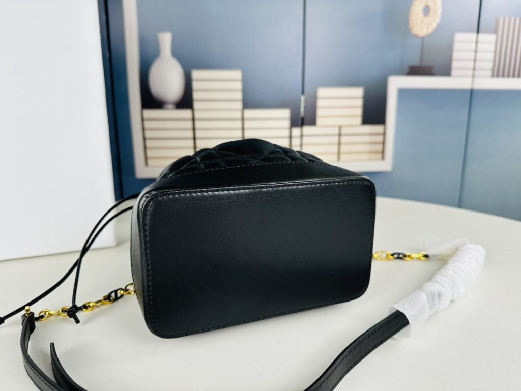 DIOR ディオール ジョリー バケットバッグ Dior Jolie スモール ショルダーバッグ ハンドバッグ レディースバッグ カバン ブラック/ホワイト - 画像 6