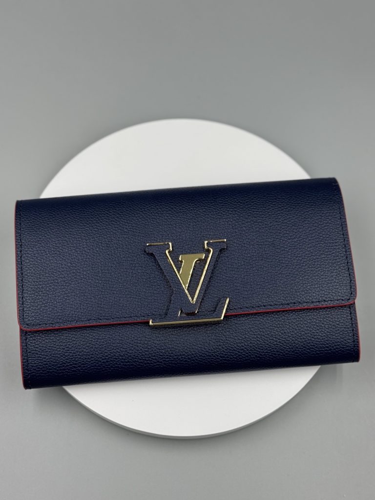 LOUIS VUITTON ルイヴィトン ポルトフォイユ・カプシーヌ 長財布 ロングウォレット レザー レディース財布 - 画像 7