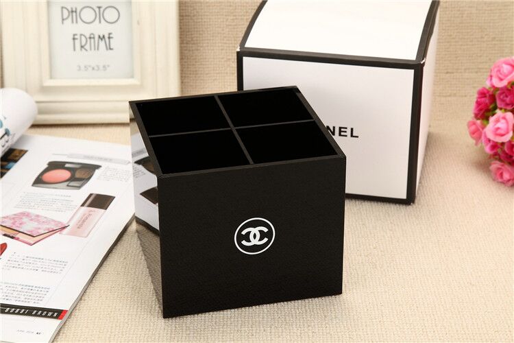CHANEL シャネル メイクボックス 化粧品収納ボックス 小物入れ 筆立て 仕切り4つ - 画像 3