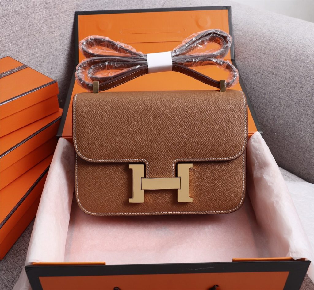 エルメス　HERMES　Constancemini　コンスタンスミニ　　レディース　バッグ　ショルダーバッグ　肩掛けバッグ　10色在庫　シルバー/ゴールド金具　エプソン - 画像 3