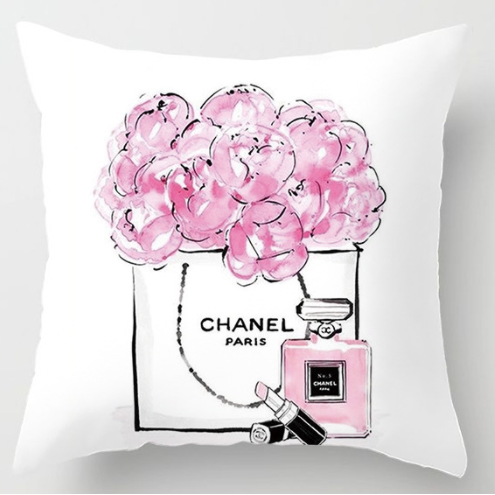 一番人気クッションカバー　CHANEL　シャネル　クッションカバー/クッション　中身あり　バラ/香水/ひまわり　インテリアソファー用品　11種選択可 - 画像 2