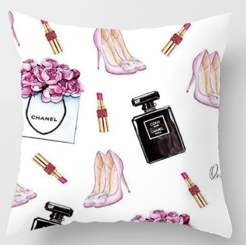 一番人気クッションカバー　CHANEL　シャネル　クッションカバー/クッション　中身あり　バラ/香水/ひまわり　インテリアソファー用品　11種選択可 - 画像 5