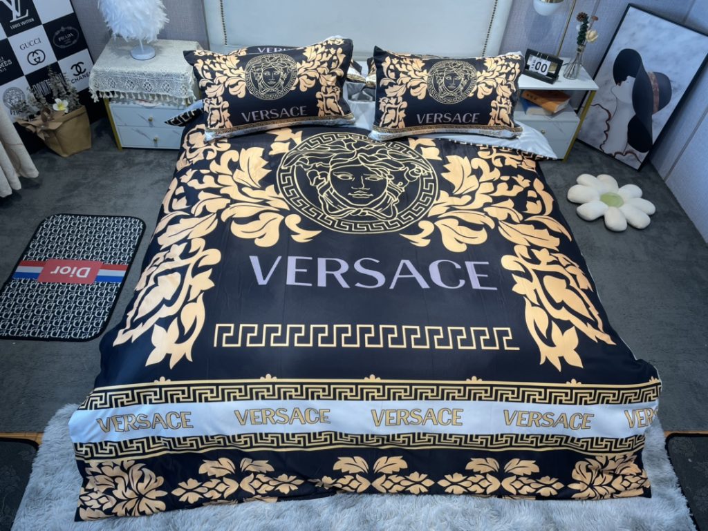 ヴェルサーチ　掛け布団カバーセット　Versace布団カバー4点セット　妙趣の絵柄寝具ベッド用品夏3色　心地よい - 画像 4