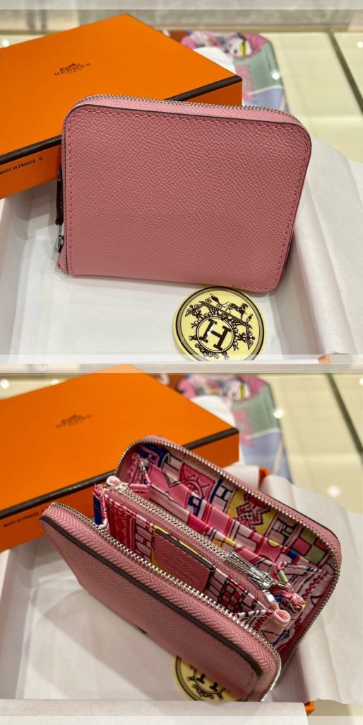 Hermes　エルメス　アザップ シルクイン コンパクト　Azap Silkin Compact　エプソン×シルク　レディース　ファスナー財布 - 画像 3