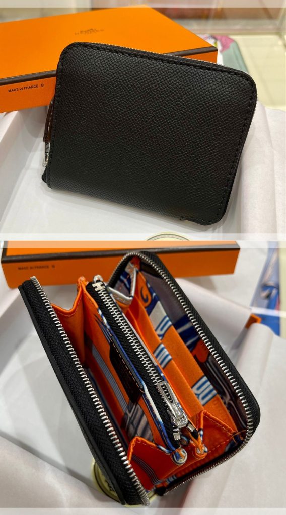 Hermes　エルメス　アザップ シルクイン コンパクト　Azap Silkin Compact　エプソン×シルク　レディース　ファスナー財布 - 画像 6