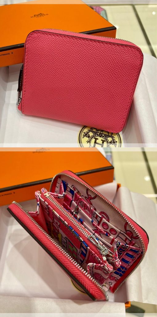 Hermes　エルメス　アザップ シルクイン コンパクト　Azap Silkin Compact　エプソン×シルク　レディース　ファスナー財布 - 画像 4