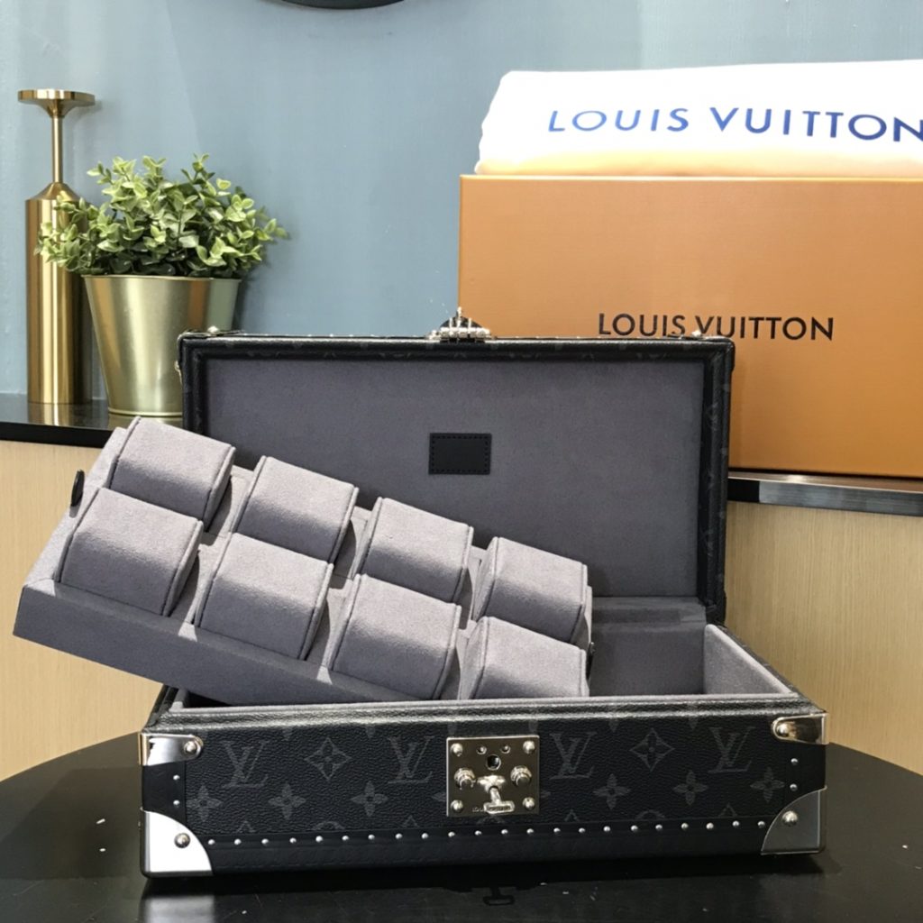 コフレ 8 モントル　ルイヴィトン/Louis Vuitton　時計ボックス/ウォッチケース/ハードケース　LV腕時計収納ボックス　選べる2色 - 画像 5