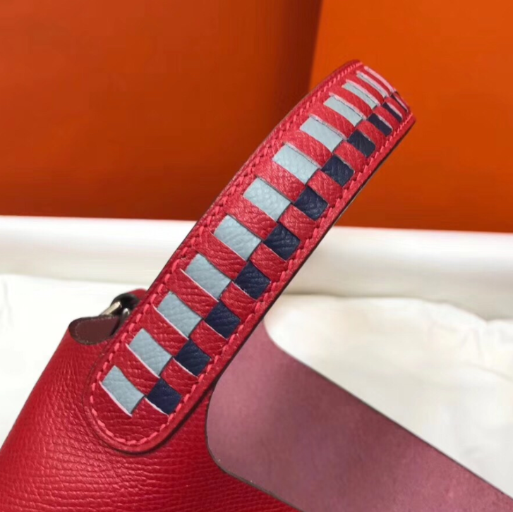 ハーフ手縫い　エルメス　HERMES人気限定ピコタンロック トレサージュ　Picotin Lock Tressag　18/22　ヴォーエプソン　ハンドバッグ　ミニトート　バケットバッグ　10色 - 画像 3