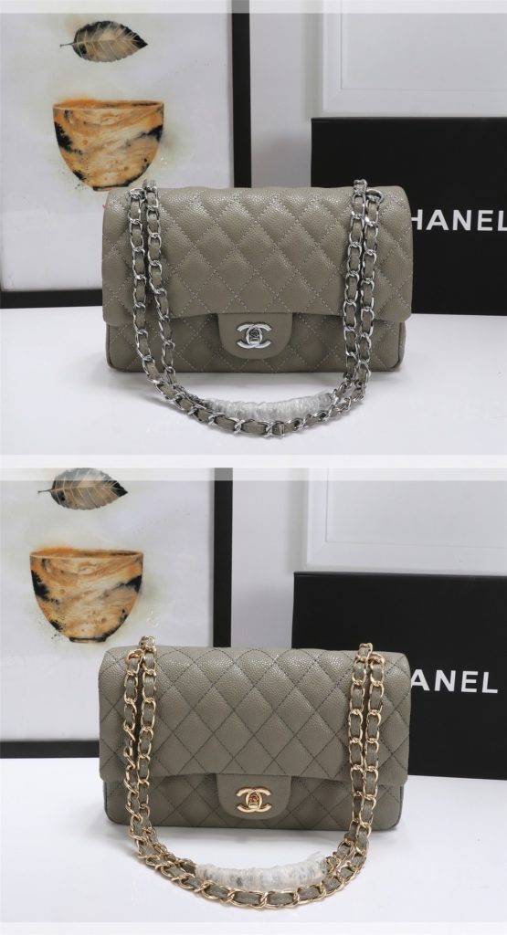 定番人気バッグ　シャネル　CHANEL　マトラッセ25　キャビアスキン　CC ココマーク　Wチェーン　ダブルフラップ　ショルダーバッグ　レディース　バッグ　7色 - 画像 8