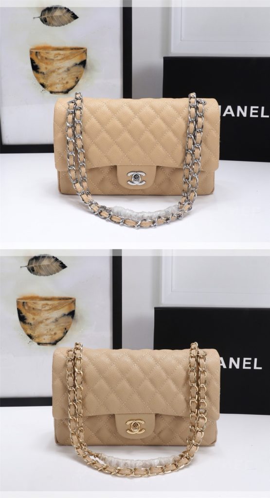 定番人気バッグ　シャネル　CHANEL　マトラッセ25　キャビアスキン　CC ココマーク　Wチェーン　ダブルフラップ　ショルダーバッグ　レディース　バッグ　7色 - 画像 6