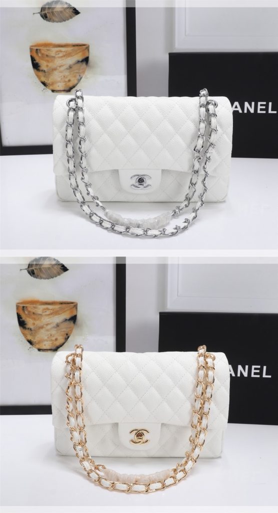 定番人気バッグ　シャネル　CHANEL　マトラッセ25　キャビアスキン　CC ココマーク　Wチェーン　ダブルフラップ　ショルダーバッグ　レディース　バッグ　7色 - 画像 3