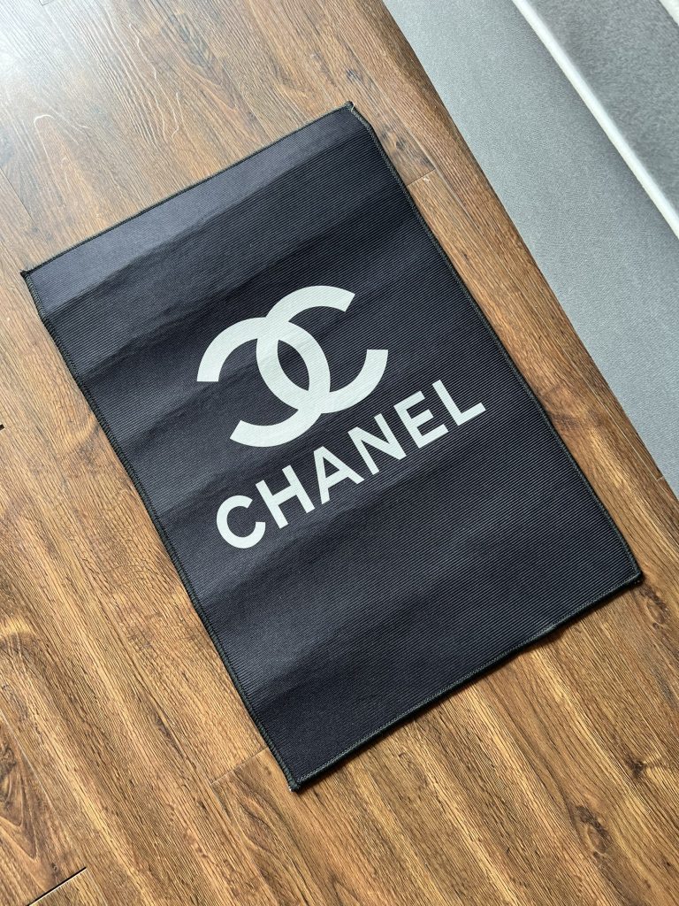 CHANEL　シャネル　マット　ブラック　浴室/キッチン/玄関　台所マット　滑り止め - 画像 2