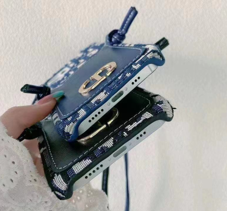 DIOR ディオール スマホケース スマホカバー iPhoneケース iPhoneカバー 携帯ケース 携帯カバー スマートフォンケース スマートフォンカバー ネックストラップ付 iPhone14 多機種対応 - 画像 6