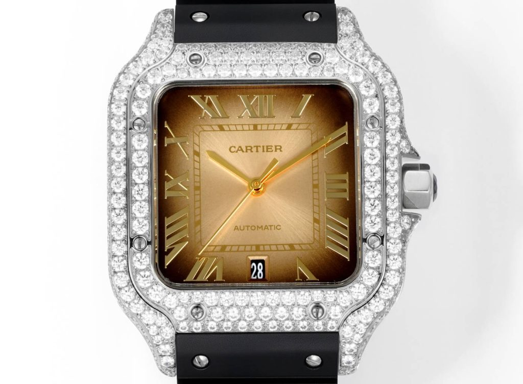 Cartier カルティエ✨Cartier✨ 高級時計 サントス 100 メンズ 自動巻き 人気モデル 💎 ⌚ 贈り物に最適 🎁 ラグジュアリー 腕時計 💝 - 画像 3