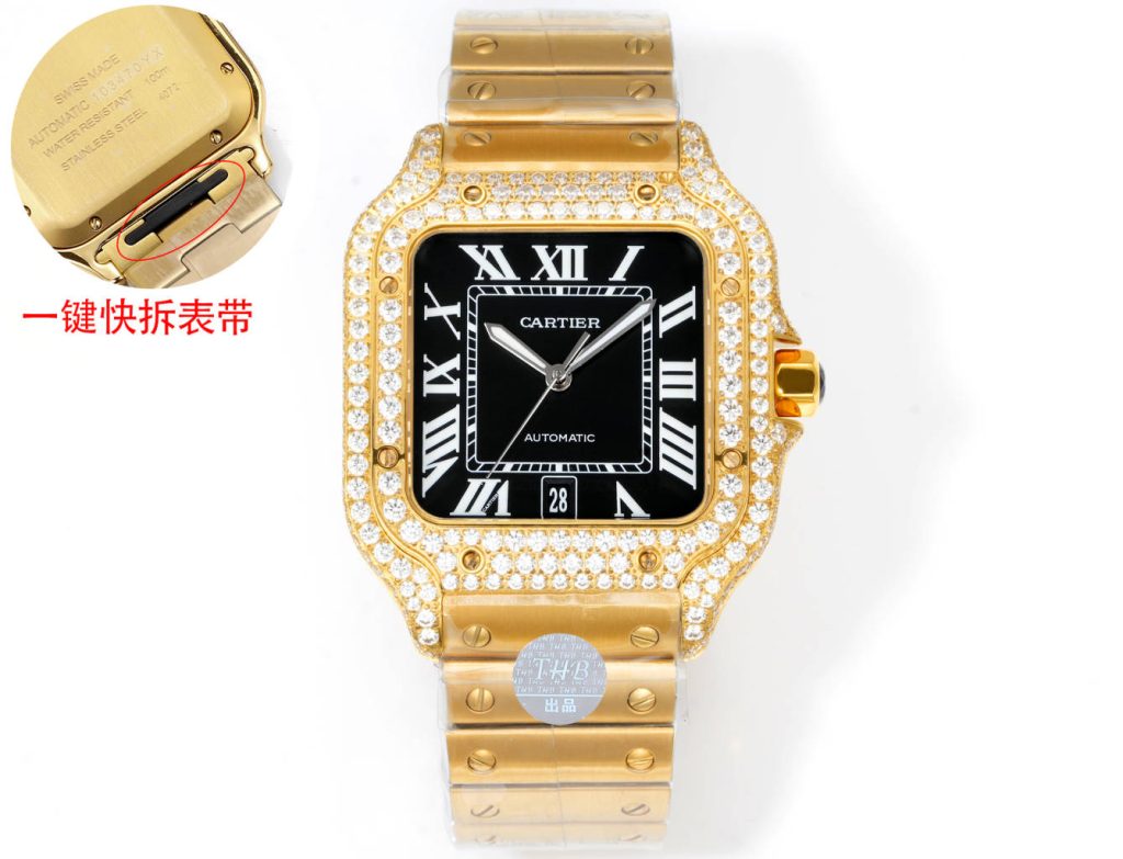 Cartier カルティエ【】Cartier サントス 時計 メンズ 腕時計 💎 100% ✨ 大人気モデル 🎁 プレゼントに最適 ⌚ - 画像 3