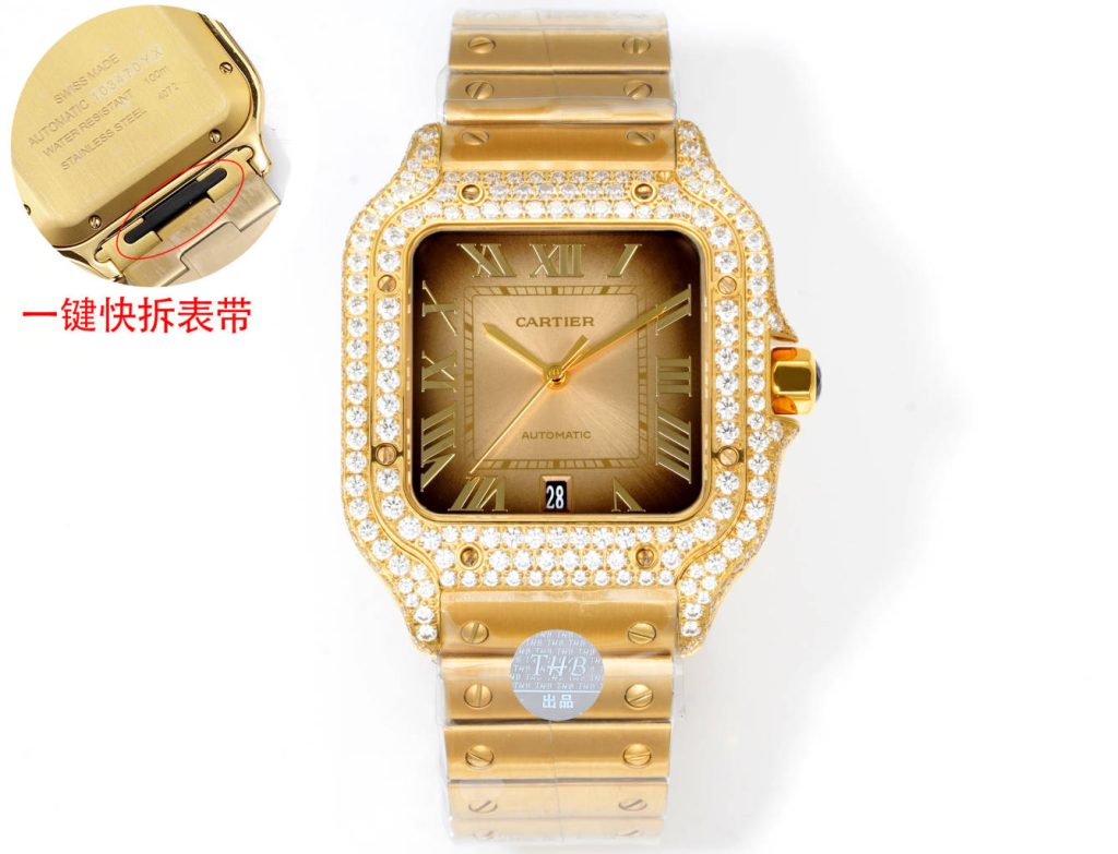 Cartier カルティエ【】Cartier サントス 時計 メンズ 腕時計 💎 100% ✨ 大人気モデル 🎁 プレゼントに最適 ⌚ - 画像 6