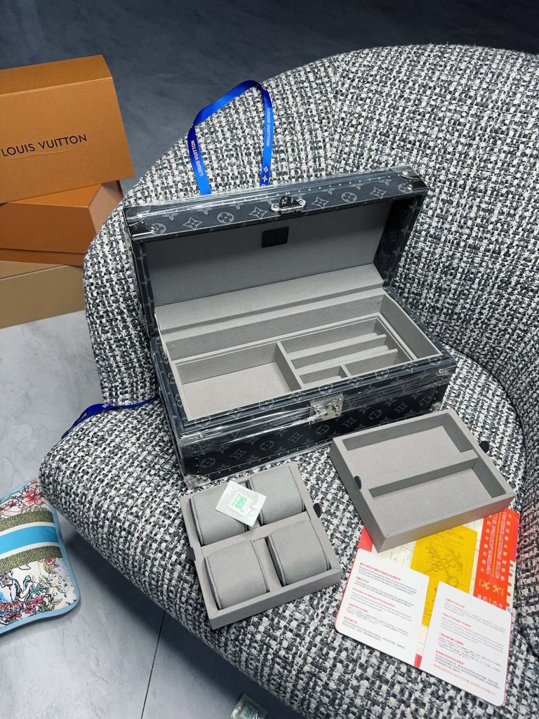 【ルイヴィトン】トランク型小物収納ボックス 4色展開 モノグラムキャンバス 高級感のある逸品 ギフトに最適 - 画像 4