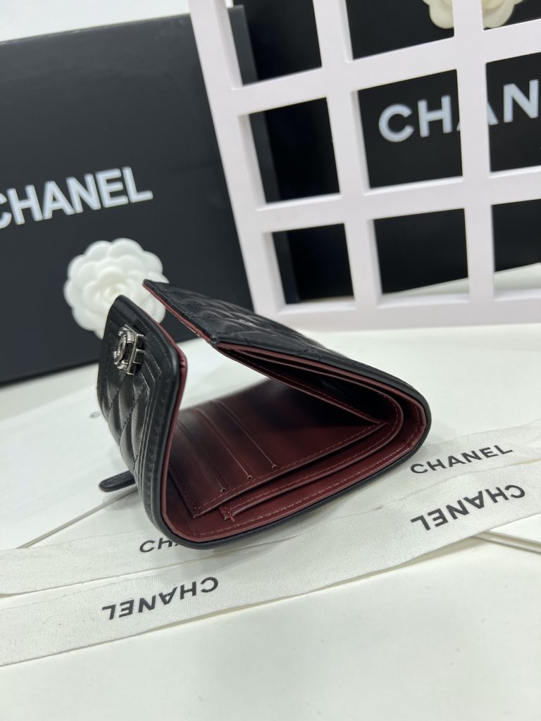 【シャネル】キャビアスキン 長財布 ココマーク金具 上品で高級感あふれるレディースウォレット - 画像 6