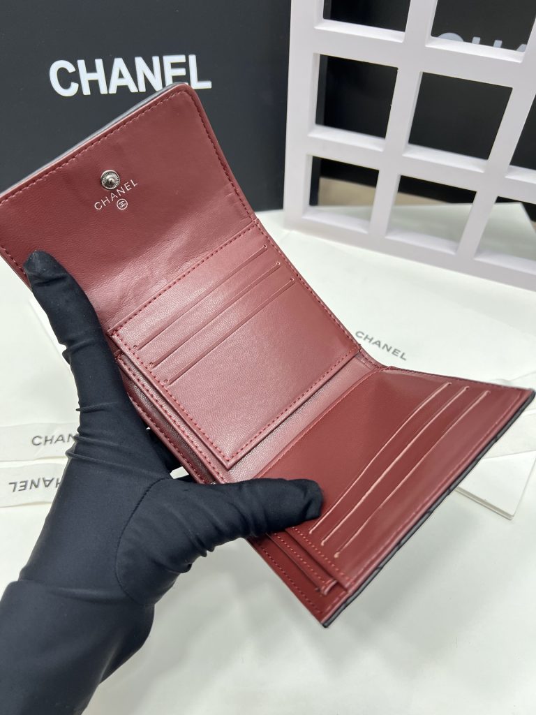 【シャネル】キャビアスキン 長財布 ココマーク金具 上品で高級感あふれるレディースウォレット - 画像 8