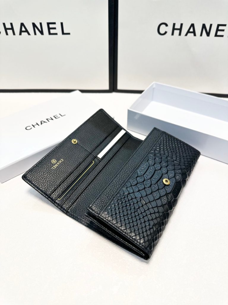 【シャネル】キャビアスキン 長財布 ココマーク金具 上品で高級感あふれるレディースウォレット - 画像 8