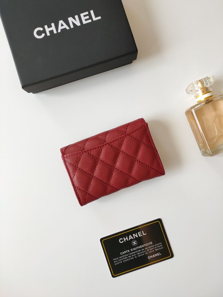 【シャネル】キャビアスキン 長財布 ココマーク金具 上品なブラック レディースウォレット - 画像 3