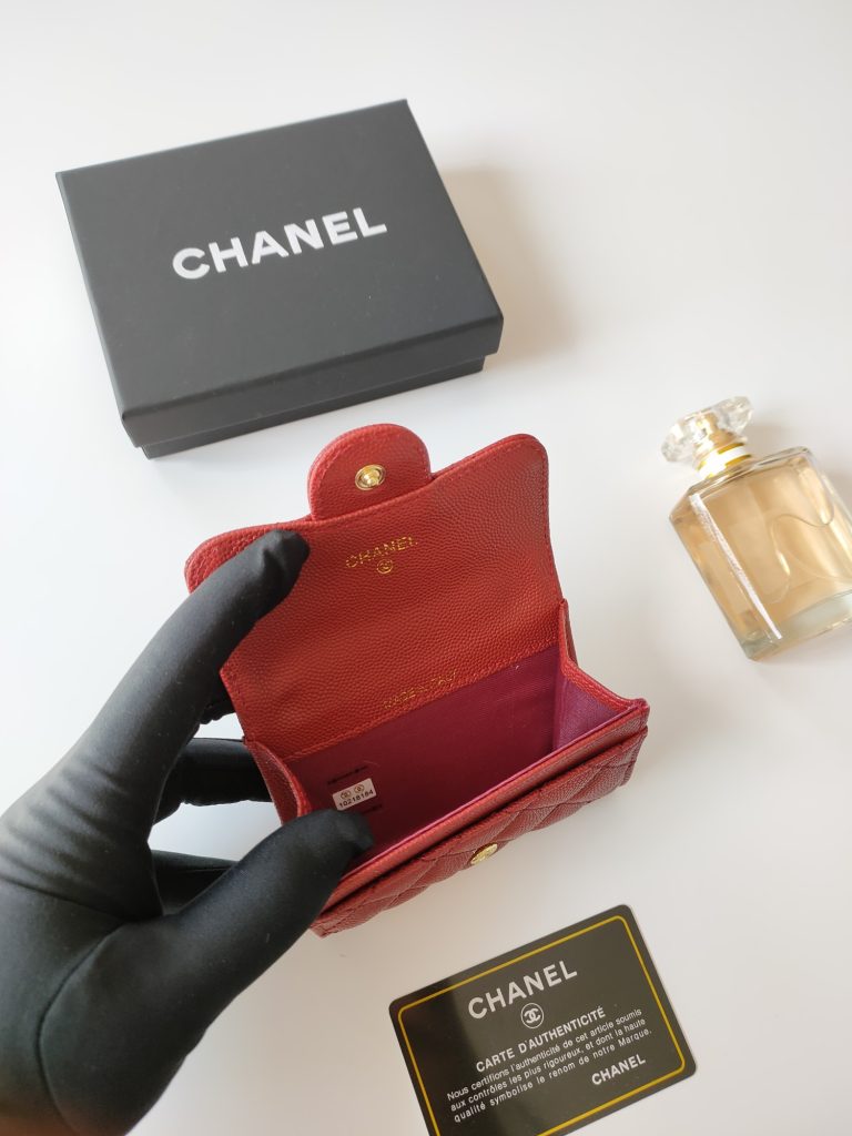 【シャネル】キャビアスキン 長財布 ココマーク金具 上品なブラック レディースウォレット - 画像 6