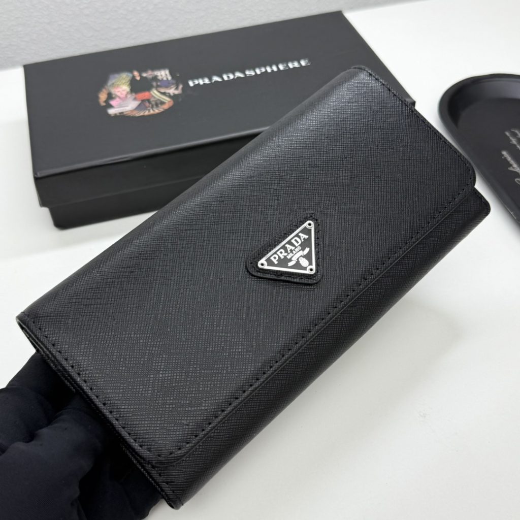 プラダ モノグラムキャンバス 上品な長財布 レディース人気モデル ギフトにも最適 - 画像 3