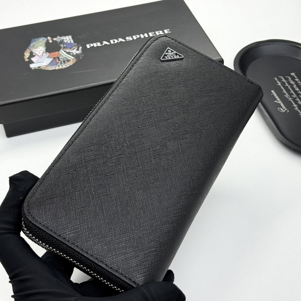 プラダ モノグラムキャンバス 上品な長財布 レディース人気モデル ギフトにも最適 - 画像 3