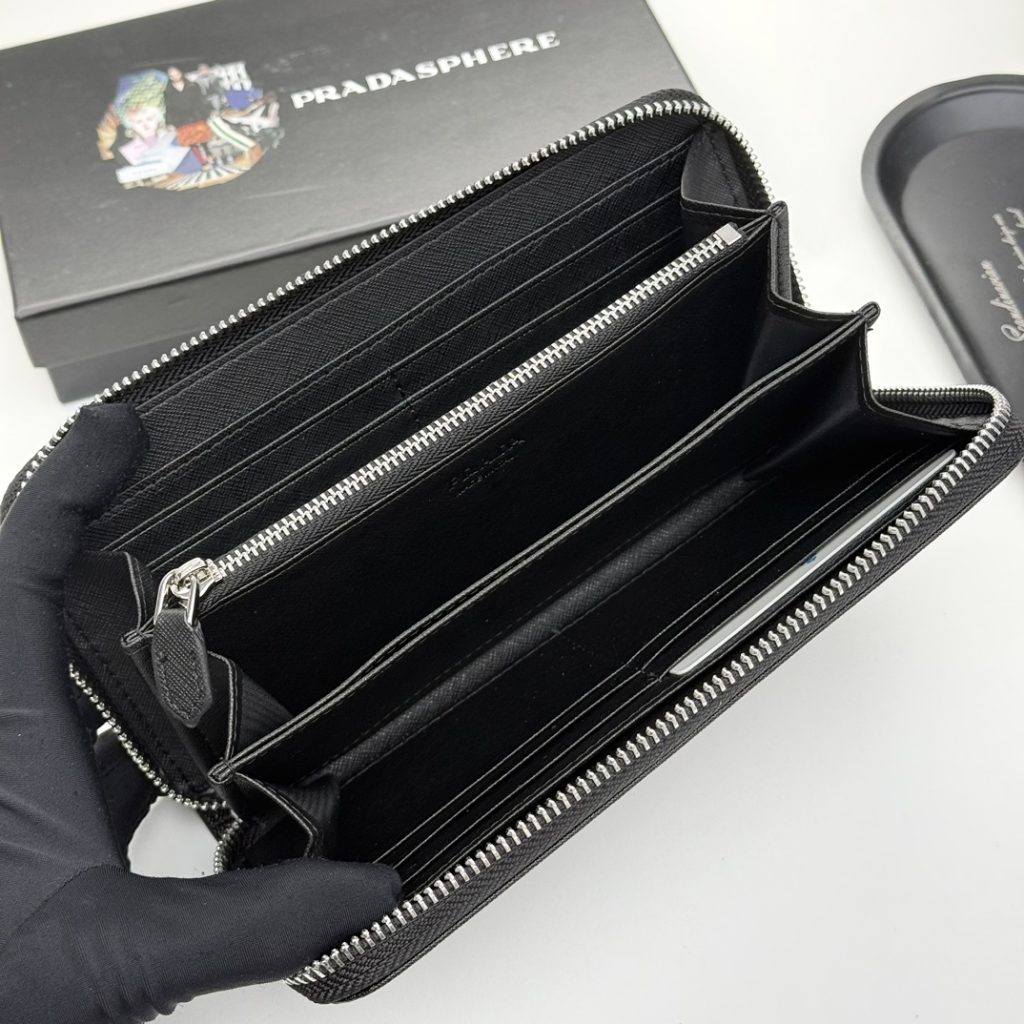 プラダ モノグラムキャンバス 上品な長財布 レディースギフトに最適な定番モデル - 画像 6