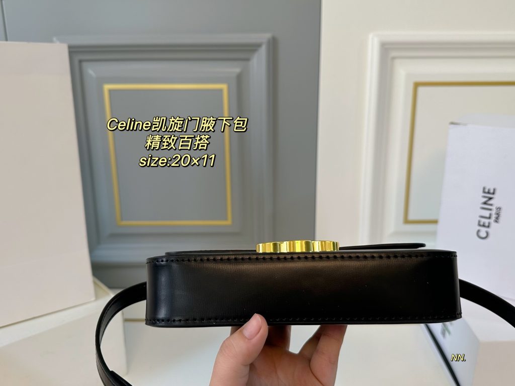 セリーヌ ショルダーバッグ 上質なモノグラムキャンバス 落ち着いたブラウン ギフトにも最適なレディース人気モデル - 画像 6