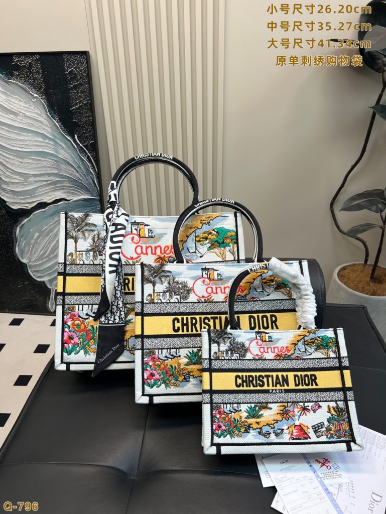 Diorディオール ショルダーバッグ 洗練されたモノグラムキャンバス 上品なブラック ギフトにも最適なレディースモデル - 画像 6