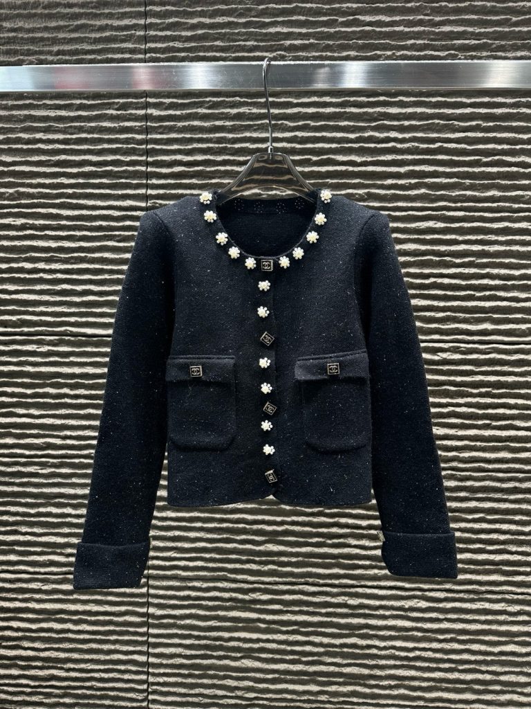 シャネル レディース カーディガン 2色入 紳士風デザイン 通勤用 ファッションアイテム - 画像 2