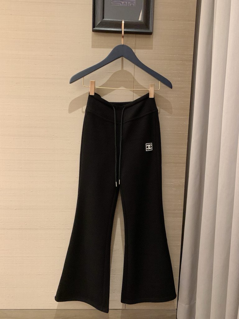 香奈儿 黒 フレアパンツ 2色入 トレーナー風 スリムフィット 舒適 インナーパンツ 春夏 新作 - 画像 6