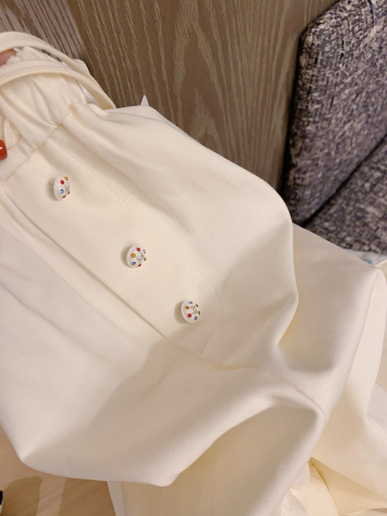 Chanel フレアパンツ 2色 デザインカラー付き おしゃれなカジュアルパンツ - 画像 8