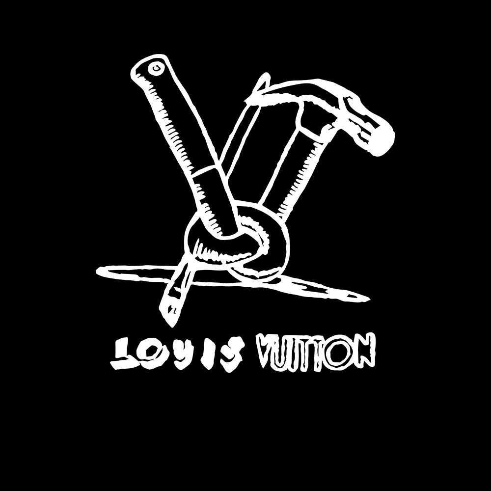 Louis Vuittonロエングレープルエース ロエングレープルエース 100%コットン 黒 1色 - 画像 4