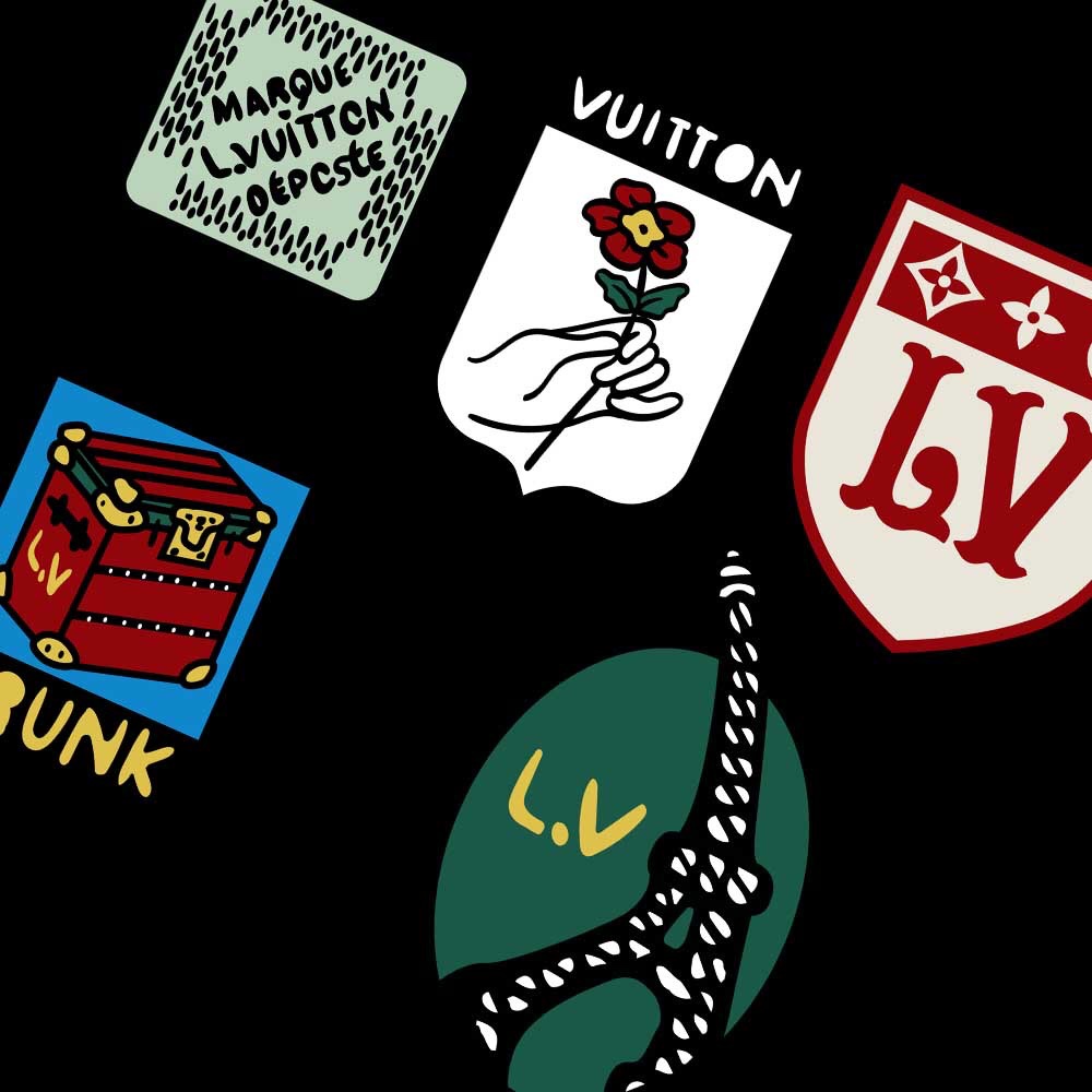 Louis Vuittonルイ・ヴィトン ブラック ロゴパッチスウェットシャツ 1色 - 画像 4