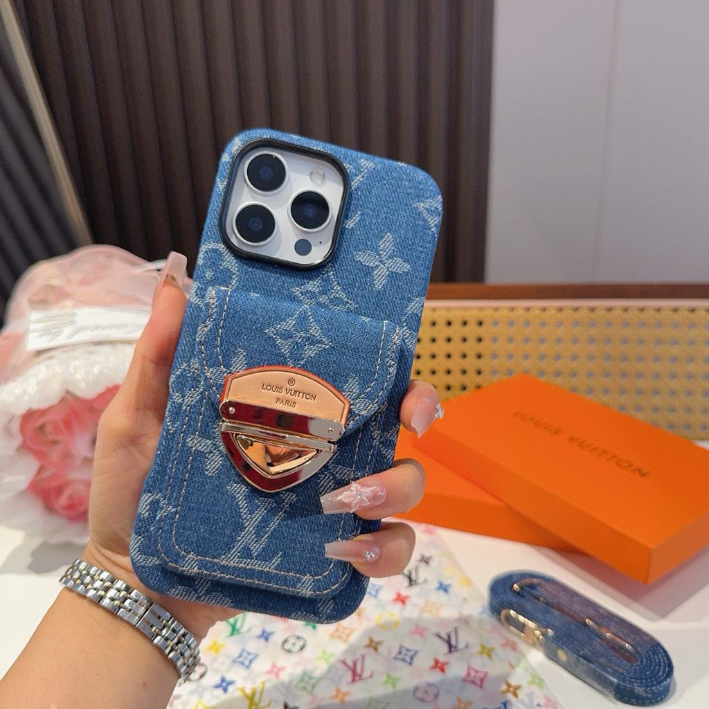 iPhoneケース【Louis Vuitton】デニム風スマホケース 2色入 💼 - 画像 2