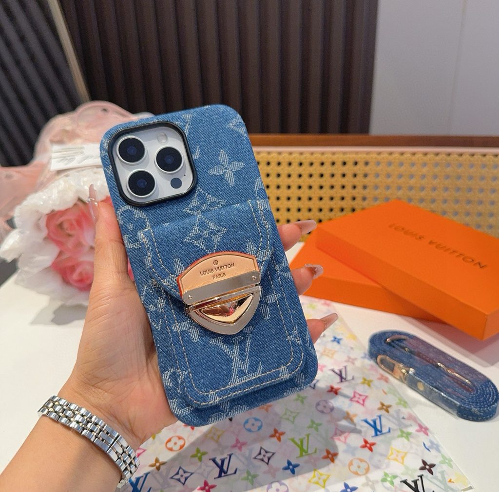 iPhoneケース【Louis Vuitton】デニム風スマホケース 2色入 💼 - 画像 3