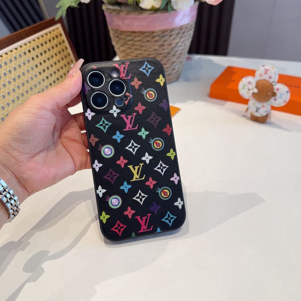 iPhoneケースルイヴィトン風 チェック柄 スマホケース 2色入 🌸 - 画像 3