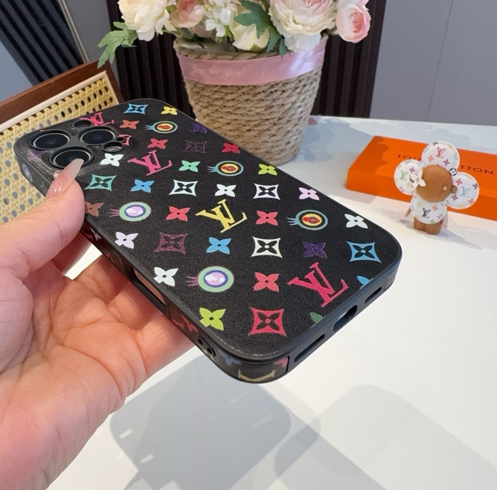 iPhoneケースルイヴィトン風 チェック柄 スマホケース 2色入 🌸 - 画像 4