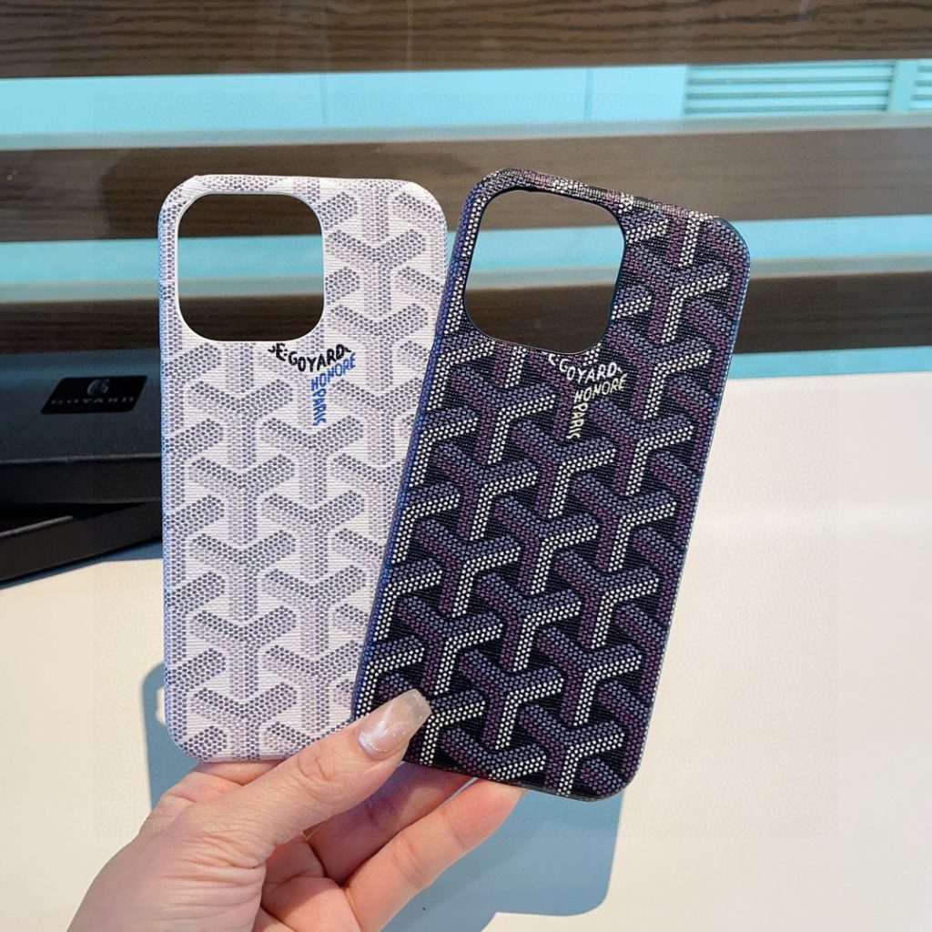 iPhoneケースGoyard モノグラム ブラック/ホワイト 2色入 スマホケース 📱 - 画像 5