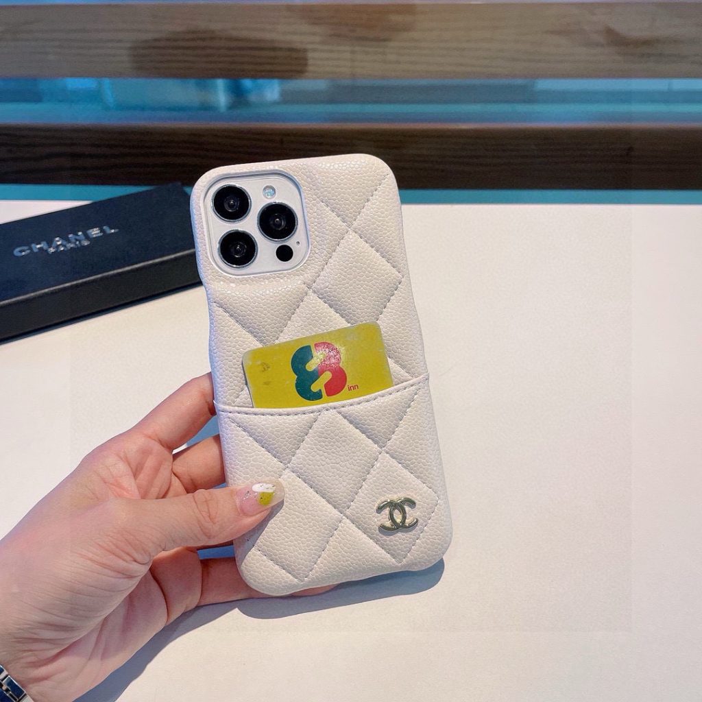 iPhoneケースCHANEL チェーン プラスチックケース 2色入 💼 - 画像 3