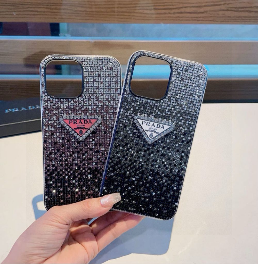 iPhoneケース華やかなプラダ スワロフスキー フルダイヤスマホケース 2色入✨ - 画像 2