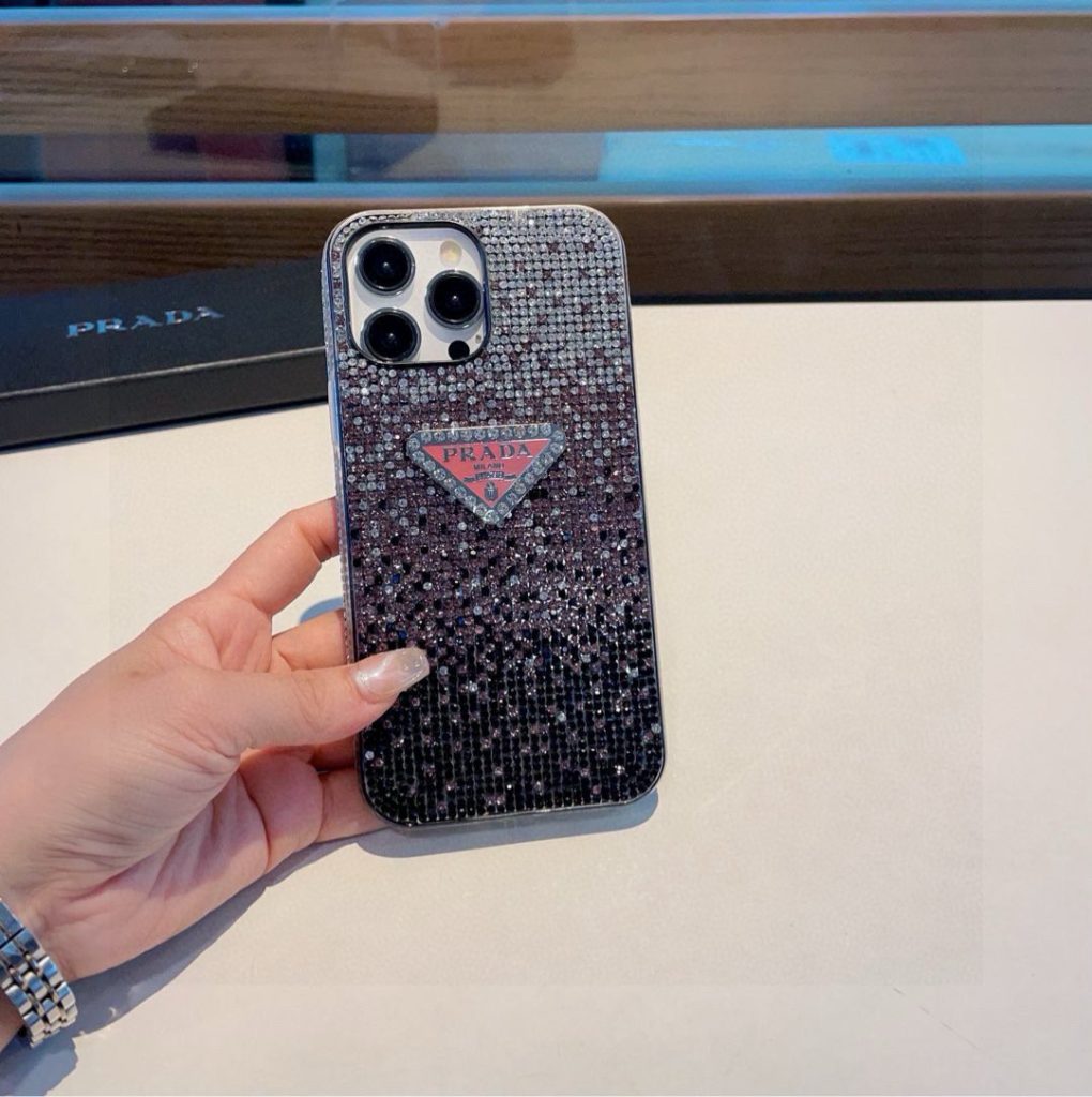 iPhoneケース華やかなプラダ スワロフスキー フルダイヤスマホケース 2色入✨ - 画像 3