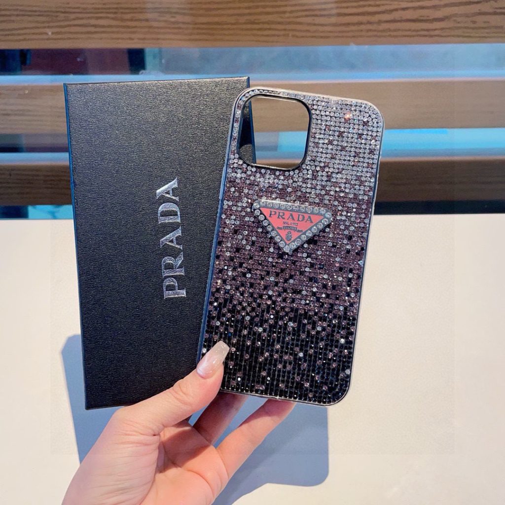 iPhoneケース華やかなプラダ スワロフスキー フルダイヤスマホケース 2色入✨ - 画像 5
