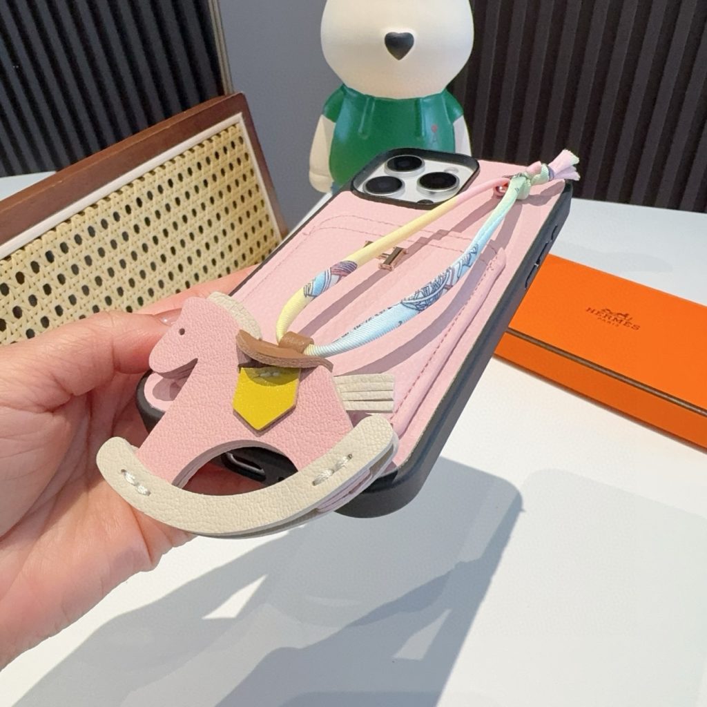 iPhoneケースエルメス ロックアップ ピンク 2色入 🐎 - 画像 7